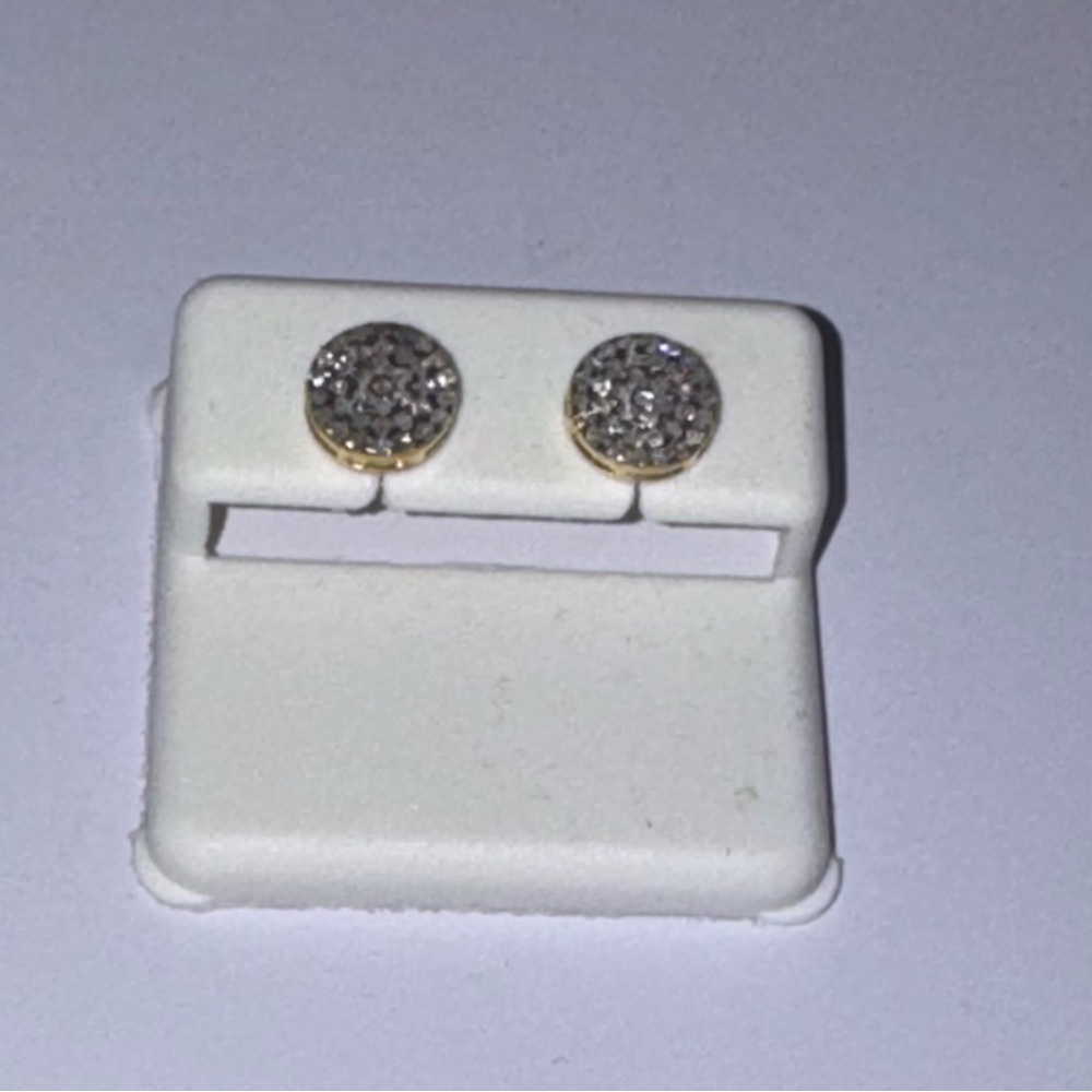 Genuine Diamond earrings, 100% Natural diamonds, FREE APPRAISAL, Gift for him, - Picture 9 of 9